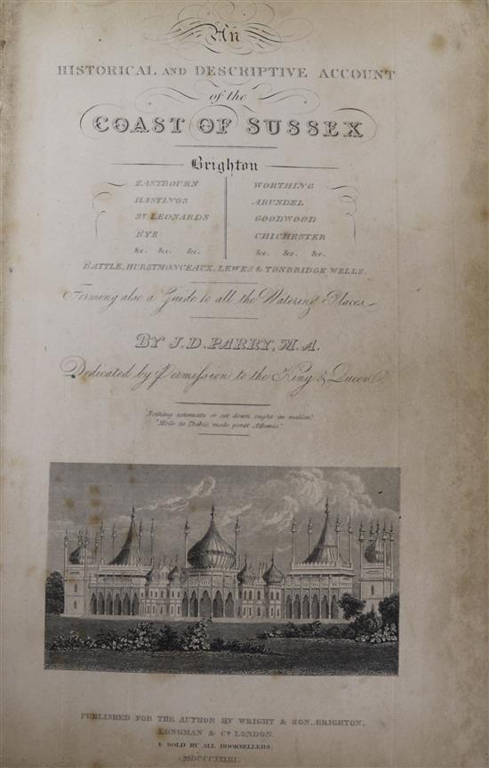Parry, John Docwra - An Historical and Descriptive Account of the Coast of Sussex,